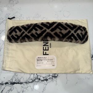 Fendi Shearling Strap Through